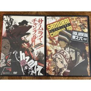 Samurai Champloo Vol 1+6 DVD complete with inserts 1-4 & 21-23